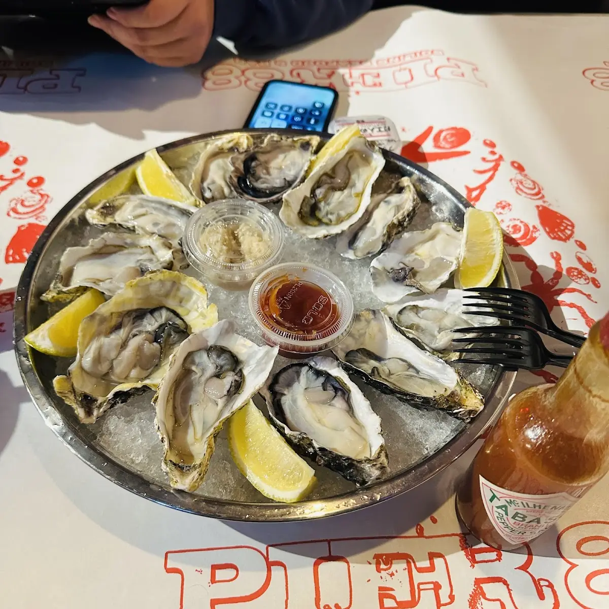 raw oysters 生蚝
